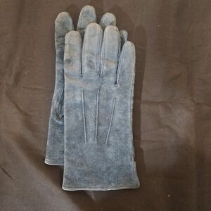Wilson Leather Blue Suede Adventure Bound Gloves Size Medium